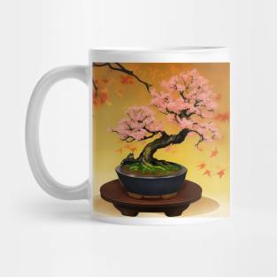 Bonsai Japan Retro Tree Established Mug